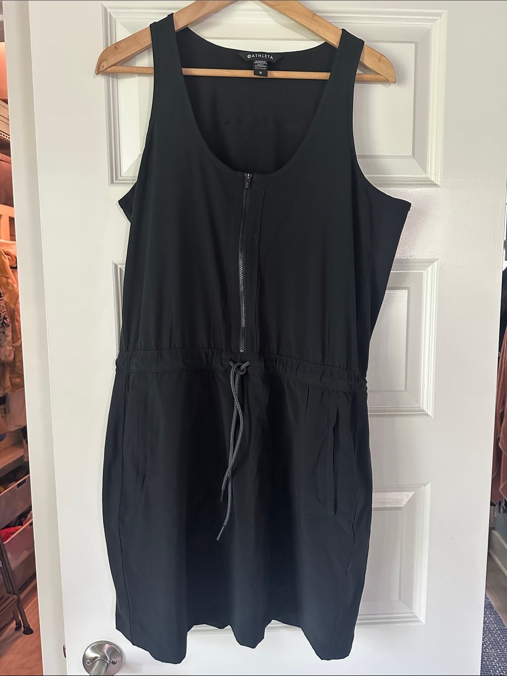 Athleta Black Zip-Front active skort Dress